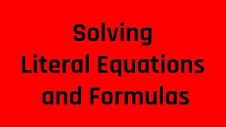 Solving Literal Equations and Formulas  Grammar Heros Free ASVAB Tutoring 13 Practice Problems [upl. by Ztnarf]