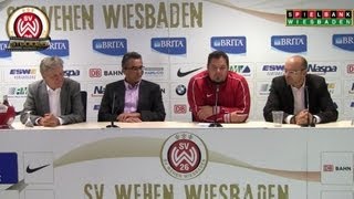 SVWW Pressekonferenz Vorstellung neuer Geschäftsführer SV Wehen Wiesbaden [upl. by Wistrup]