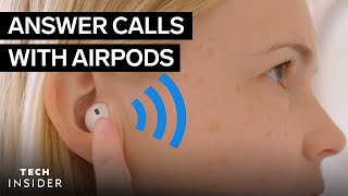 How To Answer A Call With AirPods [upl. by Nepean]