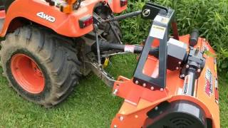 BX2200 with Woodmaxx FM62 Flail Mower [upl. by Tony]