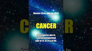 19 de Julio de 2024 CANCER HOY PUEDE PASAR ❤️ AMOR ❤️ suerte✅ tarot cancer horoscopo [upl. by Bui]