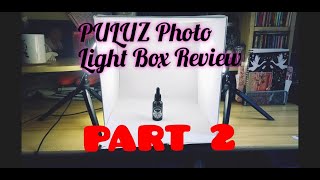 PULUZ Soft Light Box Review part 2 Photography light box [upl. by Ennaus]