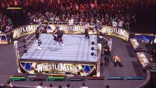 WWE 2K24 The Main Eventers vs The Judgement Day WWE Raw Tag Team Championship Match [upl. by Jacquenetta]