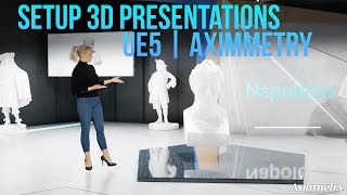 Setup 3D presentations for your virtual event  UE5  Aximmetry [upl. by Anived]