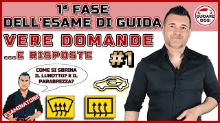 COME SUPERARE L’ESAME DI GUIDA LE VERE DOMANDE DELLA PRIMA FASE 1 [upl. by Siocnarf]