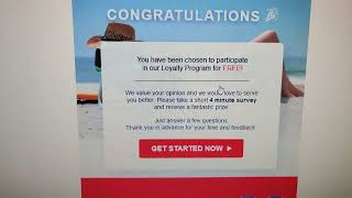 spam email Ive won tommy Bahama Beach chairs from Costco wholesale just fill out survey scam [upl. by Siver]