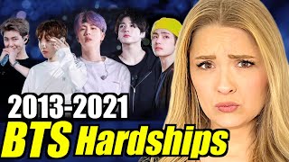 Americans React To BTS HARDSHIPS 20132021  Racism mistreatment accusations  more [upl. by Adnilasor]