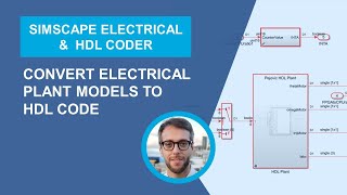 Convert Electrical Plant Models to HDL Code  Simscape Electrical Modeling Practices [upl. by Eivla]