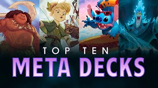 The Top 10 Decks of The First Chapter – Disney Lorcana Meta Breakdown [upl. by Jacquette119]