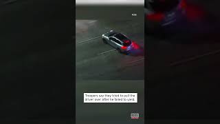 Porsche Spins Out of Control on Highway During Police Pursuit shorts [upl. by Richards]