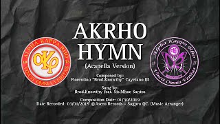 AKRHO HYMN Acapella Version [upl. by Alemaj]