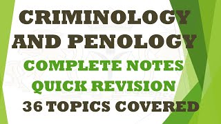 criminology and penology lawnotes law exam legal BALLB [upl. by Lathrop]