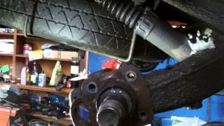 peugeot 206 axel repairhow to remove the rear arm part 2 [upl. by Assirol]