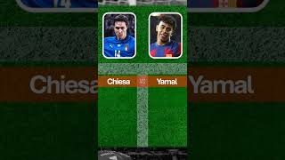 Federico Chiesa vs Lamine Yamal Head to Head Entire Career Stats 2024 [upl. by Odrawde]