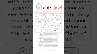 Osteoporosis Denosumab osteoporosis medicine quiz [upl. by Pinzler]