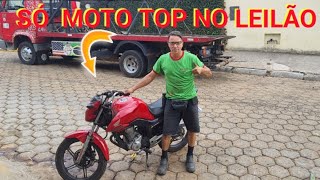 SÓ MOTO TOP NO LEILÃO BATEU NA PARTIDA PEGOU [upl. by Tillion]