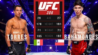 MANUEL TORRES vs IGNACIO BAHAMONDES FULL FIGHT UFC 306 [upl. by Hickey]