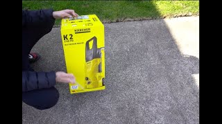 Unboxing and Setup Karcher K2 1750 PSI Water Blaster Electric Pressure Washer [upl. by Kelcey323]