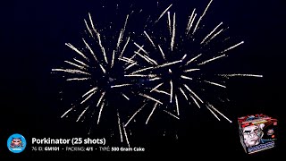 GM101 Porkinator 25 shots  500 Gram MultiShot  Sky Bacon Fireworks 2024 [upl. by Cockburn]