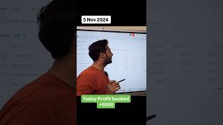 Today profit book 5 Nov optiontrading trading stockmarket trading [upl. by Asnerek912]