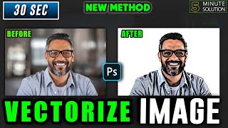 Convert Any PHOTO into VECTOR in PHOTOSHOP Easily [upl. by Sliwa]