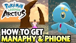 How to Catch MANAPHY The Seas Legend Quest Best Quest in Pokemon Legends Arceus [upl. by Adrahc]