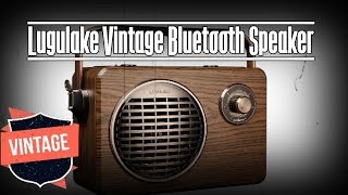 Lugulake Vintage Looking Bluetooth Speaker Unboxing Video [upl. by Ahsinna]