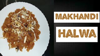 Makhandi Halwa Recipe by Kitchen with Zaini [upl. by Nnaeiluj]