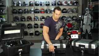 Givi Trekker Monokey TRK33N TRK46N Topcase amp Sidecase Review at RevZillacom [upl. by Dnaletak]