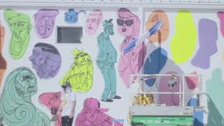 Stephen Palladino at SHINE Muralfest St Petersburg Florida mini doc [upl. by Nee]