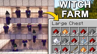 The BEST Witch Farm in Minecraft 121 Tutorial [upl. by Gusella]