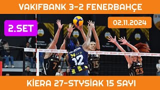 Vakıfbank 32 Fenerbahçe Medicana 021112024 volleyball voleybol [upl. by Sseb]