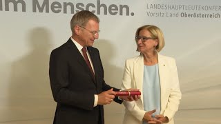 Stelzer übernimmt OÖVorsitz bei LandeshauptleuteKonferenz [upl. by Judas442]