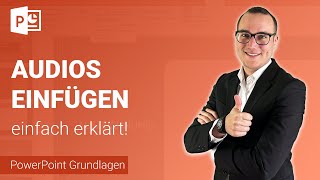 AUDIOS EINFÜGEN amp bearbeiten einfach erklärt  Lerne Microsoft PowerPoint ✅ [upl. by Remled453]