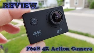 F60 4K WIFI Action Camera REVIEW and Sample Footage [upl. by Dannon]