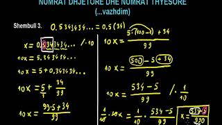 4 Matematika Klasa 8 Mesimi 4 Numrat dhjetorë dhe numrat thyesorë [upl. by Kryska]