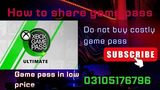 How to share game pass ultimate membership [upl. by Nihhi]