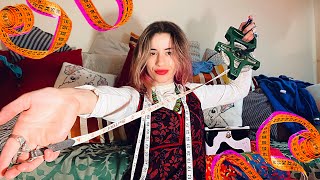 ASMR  measure u style u fiddle with u  very unpredictable tailor  chaotic personal attention [upl. by Eilyab]