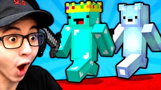 I Played Minecraft Bedwars with SKEPPY [upl. by Atiuqrahs]