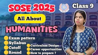 Sose All About humanities  exam pattern syllabus cutoff round how to prepare sose  sose2025 [upl. by Decamp]