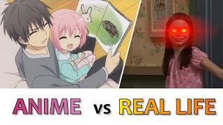 Sisters in Anime vs Real Life [upl. by Holli]