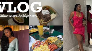 VLOG 36  DINNERS WEDDINGS BIRTHDAYS amp MORE [upl. by Olinad942]