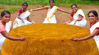 BIG PINEAPPLE CAKE🍍 Homemade cake recipe Village Style [upl. by Siuraj]