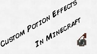 Custom Potion Effects  Minecraft Tutorial [upl. by Malamud520]