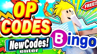 ALL NEW SECRET CODES IN ROBLOX BLOXY BINGO  roblox bloxy bingo codes secret and op now NEW [upl. by Halet]