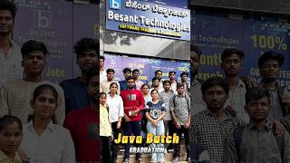 Java Developers Graduation 😍🥳💥 java coders developers besanttechnologies bengaluru [upl. by Ladin413]