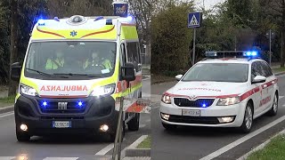 Ambulanza SORES 118  Automedica Croce Rossa Udine in emergenza  Ambulance  Red Cross Car code 3 [upl. by Coke]