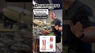 Drummer Tendonitis vs Tendinosis  what is it and how to avoid drumlesson drummerhealth ￼ [upl. by Signe]