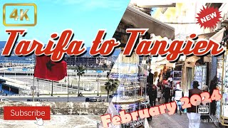 Spain to Morocco Trip  Tarifa to Tangier February 2024  Travel Guide  Spain  4K [upl. by Irving]