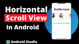 Horizontal ScrollView in Android Studio  Horizontal ScrollView in Android Example  ScrollView [upl. by Merriott211]